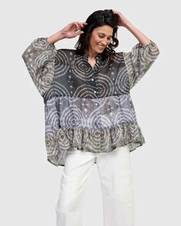 Alembika. Crysalis Button Down Blouse.