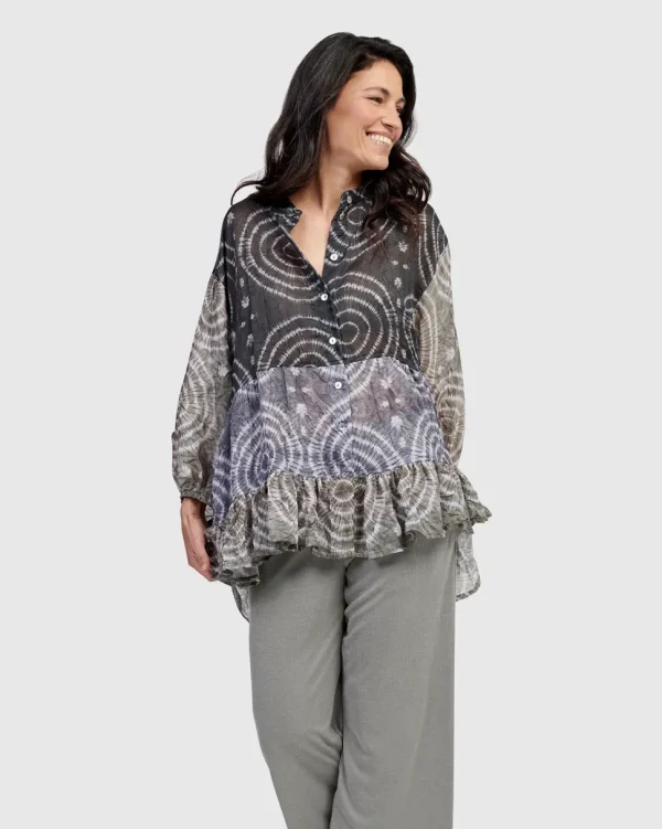 Alembika. Crysalis Button Down Blouse.