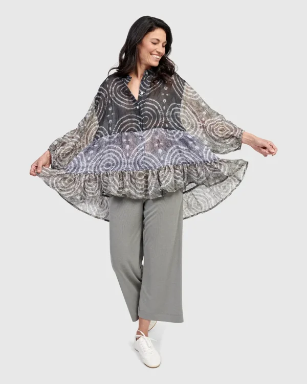 Alembika. Crysalis Button Down Blouse.