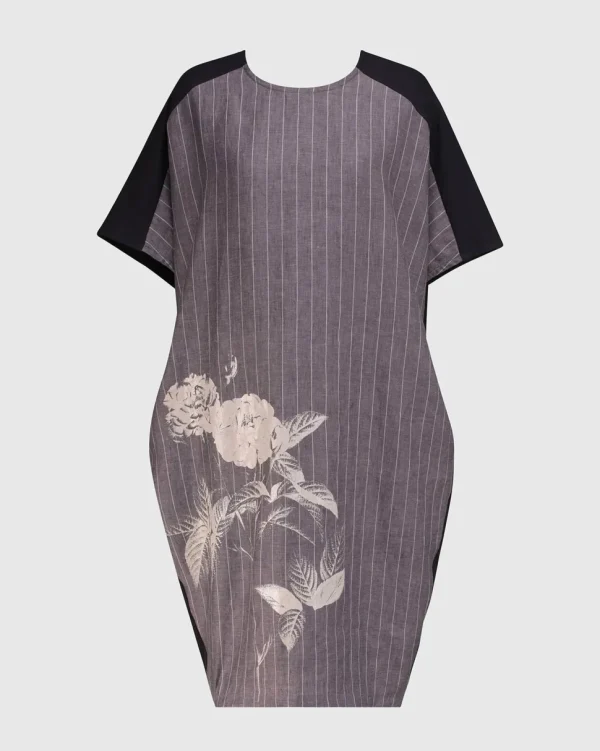 Alembika. Floral Stripe Dress.