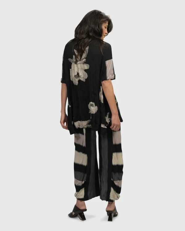 Alembika. Jess Crinkle Punto Pant In Stripe.