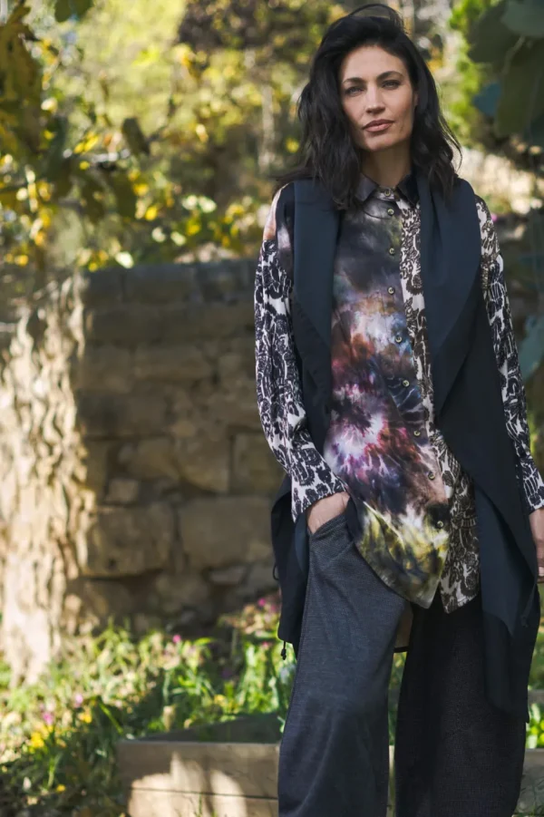 Alembika. Long Hoodie Vest.