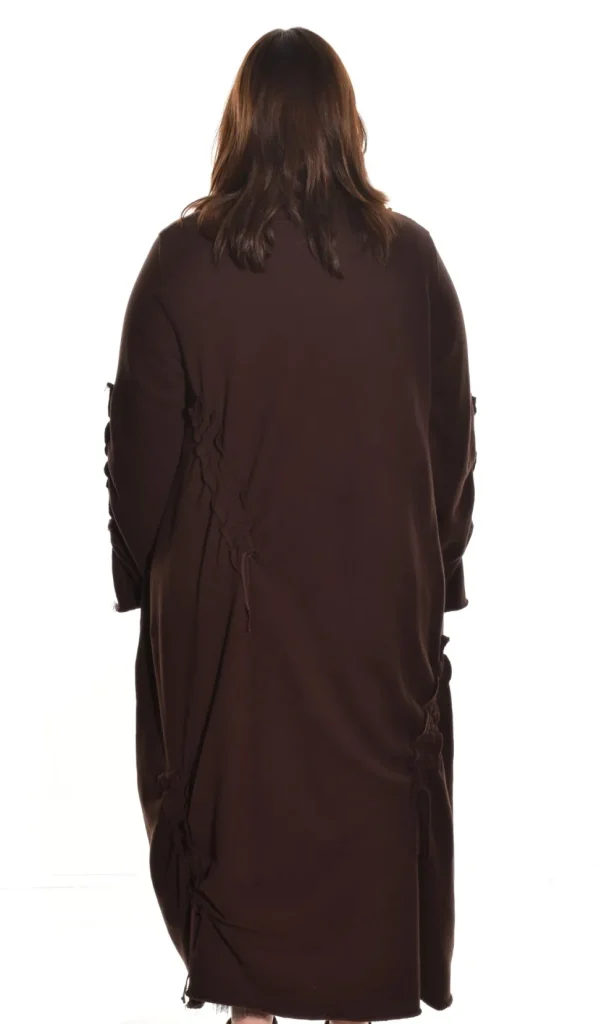 Bodil. Dress With Ties In French Terry.
