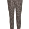 Bryn Walker. French Terry Basic Legging. Houndstooth Print.
