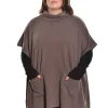 Bryn Walker. Pip Poncho In Bamboo Fleece.