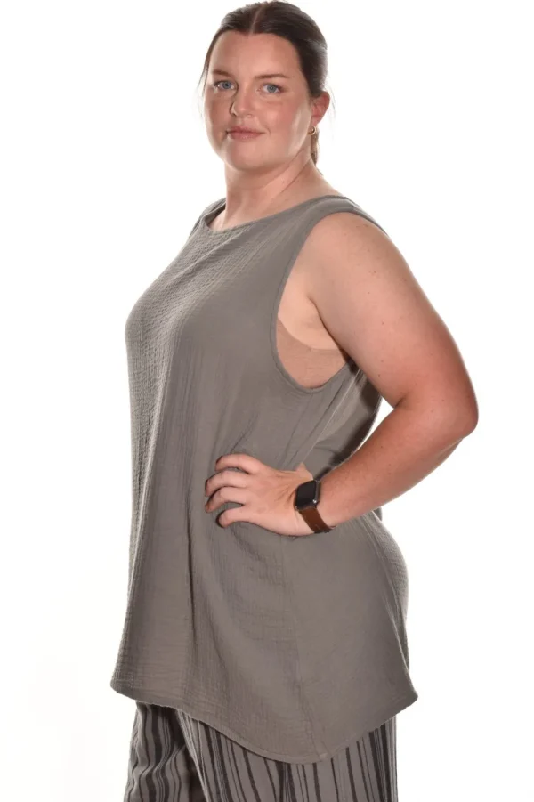 Bryn Walker. Pira Tank In Cotton Gauze.