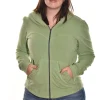 Color Me Cotton. Zip Front Short Hoodie.
