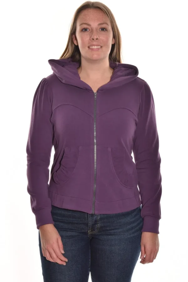 Color Me Cotton. Zip Front Short Hoodie.