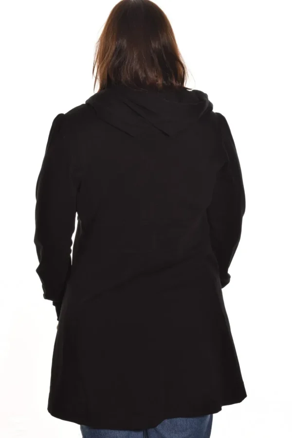 Color Me Cotton. Zip Front Long Hoodie.