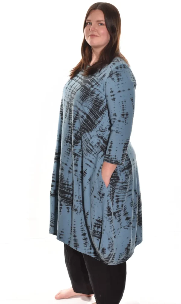 Cotton Lani. Elbow Sleeve Dress.