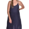 CP Shades. Tiered Dress In Silk Cotton.