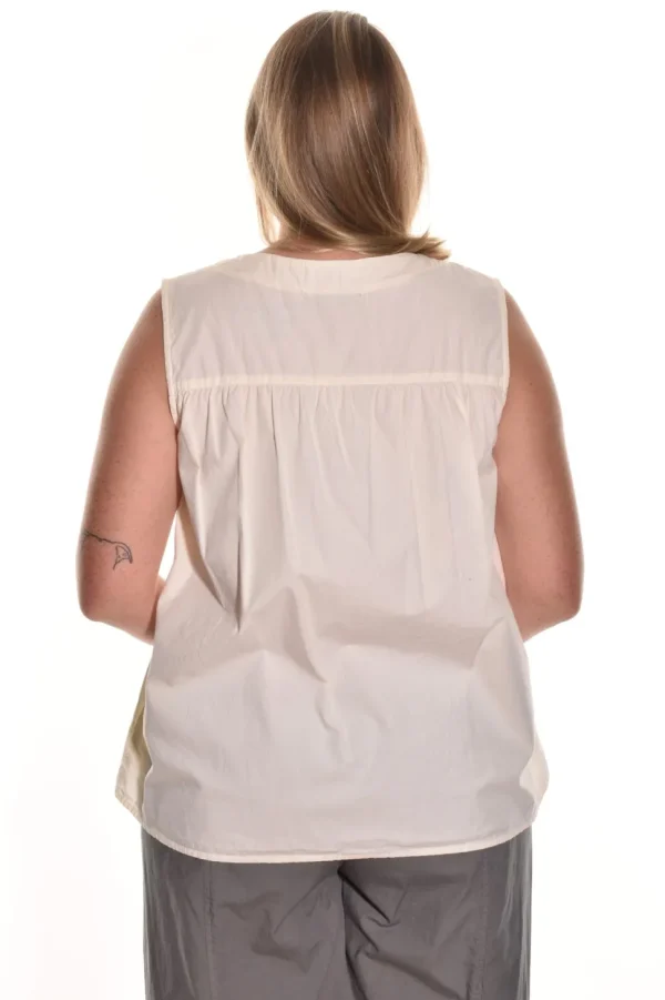 Cut Loose. Organic Poplin V-Neck Tank.