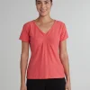 Cut Loose. Short Sleeve Tuck Front Tee In Linen Cotton Jersey. (SPECIAL ORDER).#5016515.