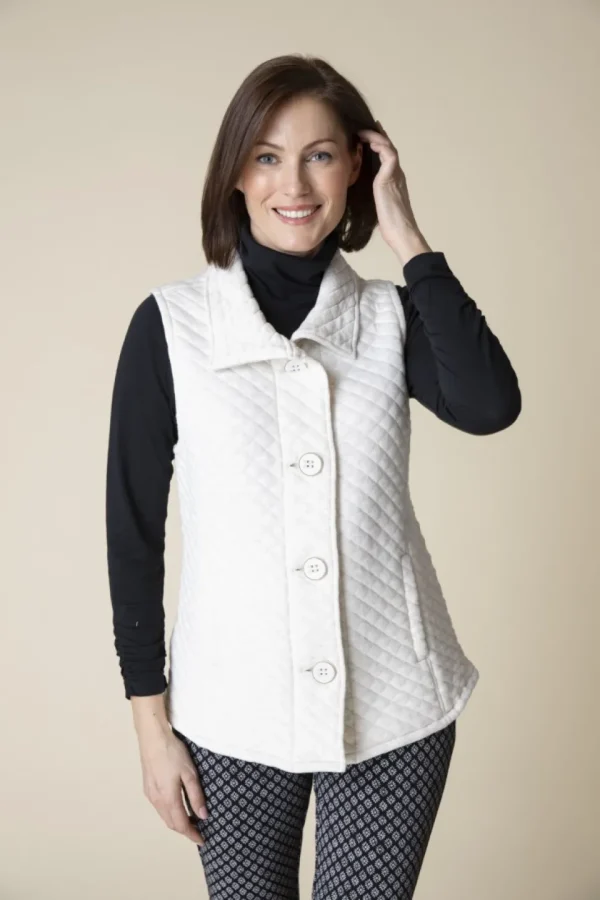 Habitat. Quilted Knit Quilted Vest.