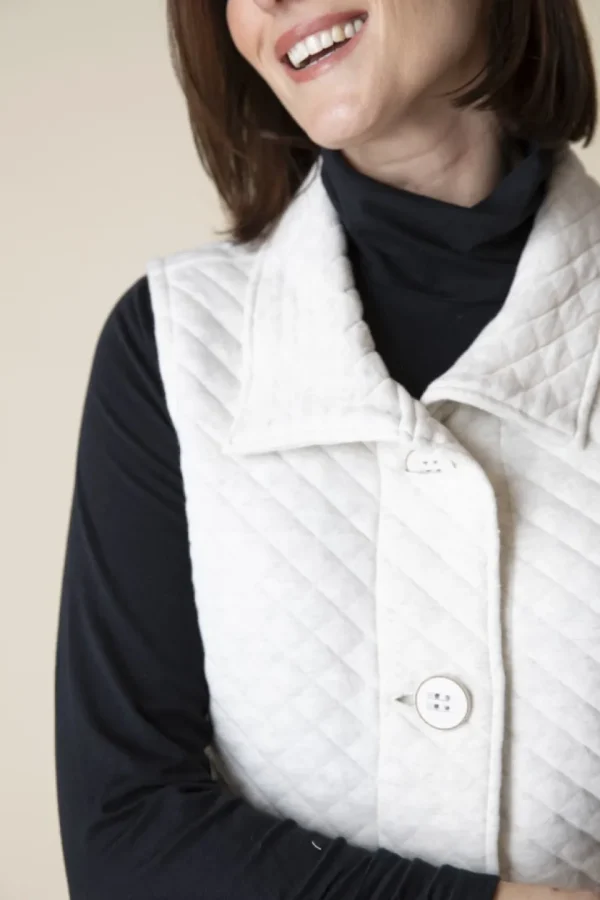 Habitat. Quilted Knit Quilted Vest.