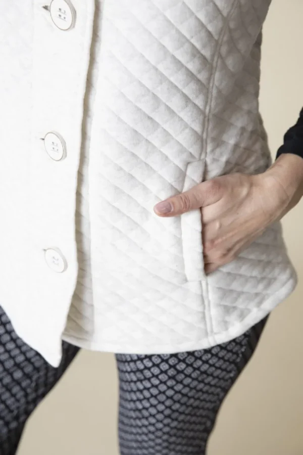 Habitat. Quilted Knit Quilted Vest.