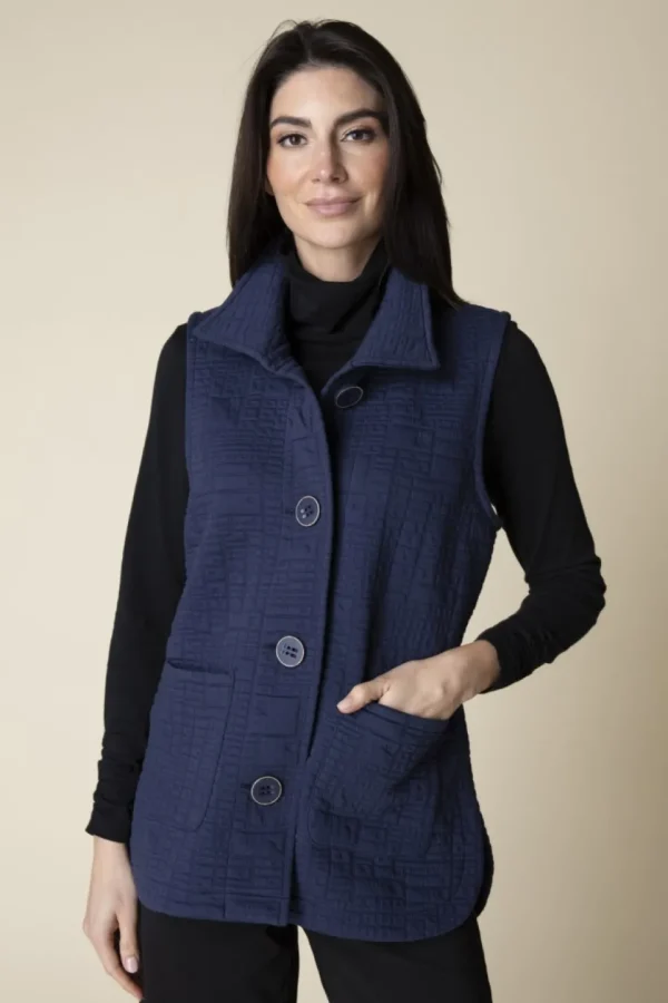 Habitat. Box Quilt Pocket Vest.