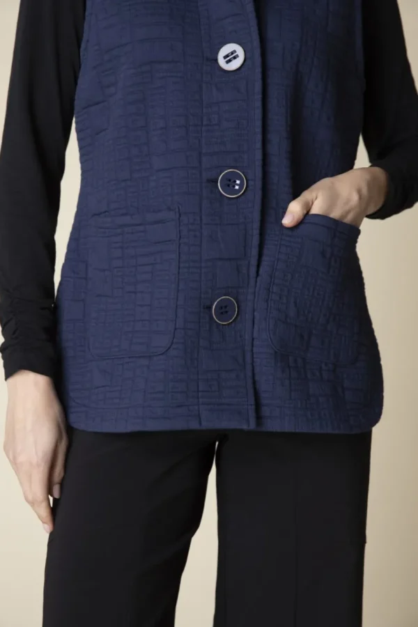 Habitat. Box Quilt Pocket Vest.