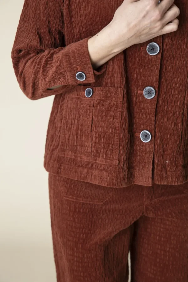 Habitat. Cargo Jacket In Rustic Stretch Corduroy.