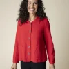 Habitat. Crinkle Crepe Solid Easy Swing Jacket.