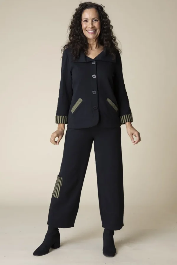 Habitat. Double Face Mix Stripe Contrast Trim Jacket.