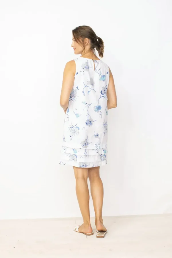 Habitat. Easy Linen Parisian Floral Pleat Dress.