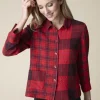 Habitat. Girl Gone Plaid Mixed Shirt.