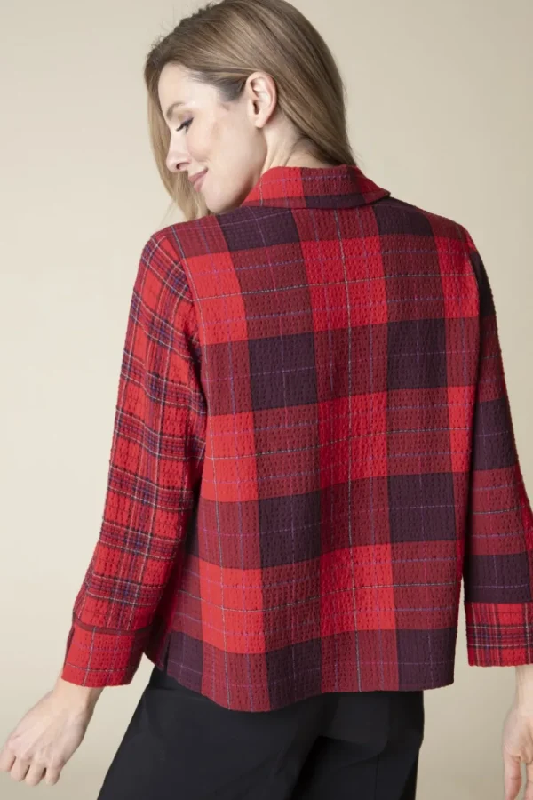 Habitat. Girl Gone Plaid Mixed Shirt.