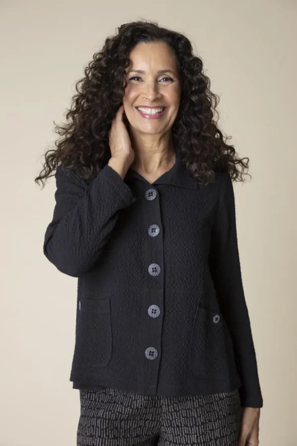 Habitat. Pleat Back Jacket In Express Travel. #30649.