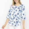 Habitat. Posey Passion Elbow Sleeve Tee.