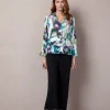 Habitat. Rain Floral Flounce Shirt.