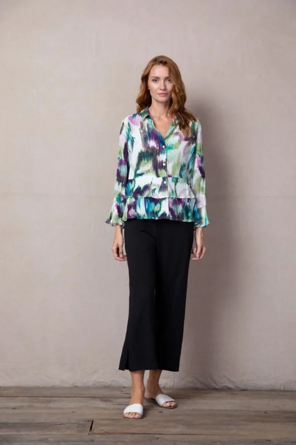 Habitat. Rain Floral Flounce Shirt.