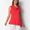 Habitat. Sleeveless Flounce Tee.