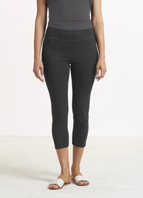 Habitat. Stone Wash Cotton Stretch Crop Pant.