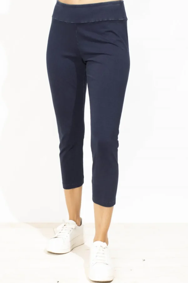 Habitat. Stone Wash Cotton Crop Pant.