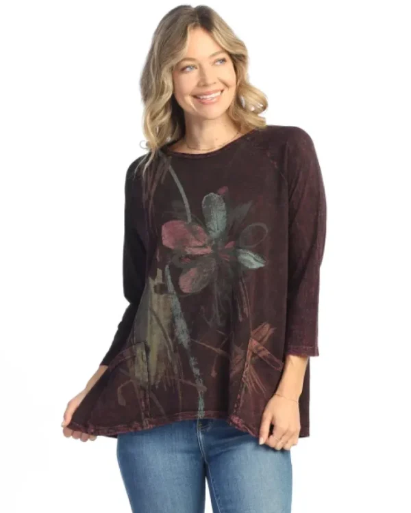 Jess & Jane. Field Notes, 100% Cotton Slub Patch Pocket Tunic Top.
