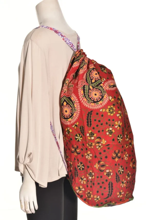 Lea. Indian Handblock Print Backpack.