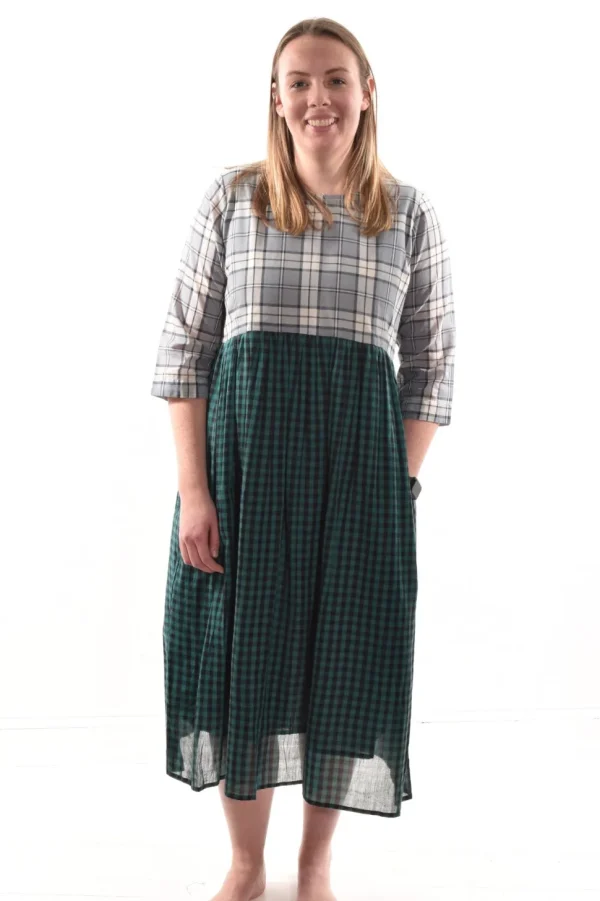 Lea. Madras Check Dress.