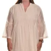 Lea. Pintuck Tunic In Silk Cotton.