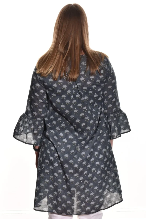 Lea. Ruffle Sleeve Tunic.