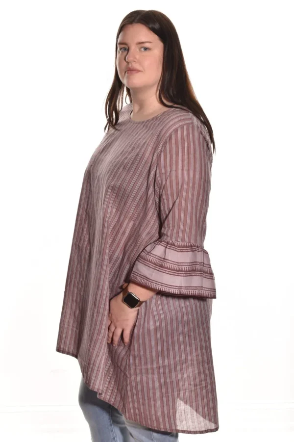 Lea. Ruffle Sleeve Tunic.