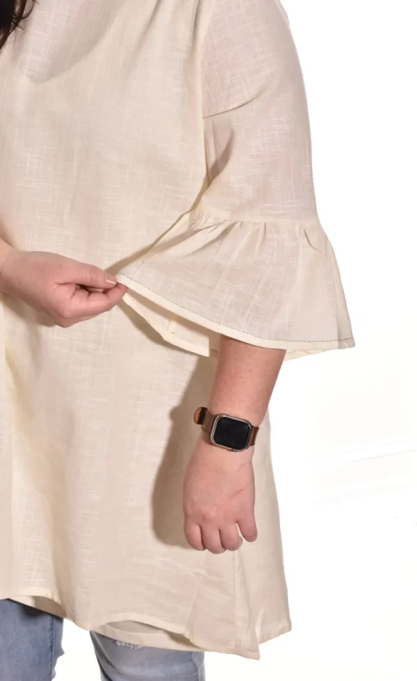 Lea. Ruffle Sleeve Tunic.