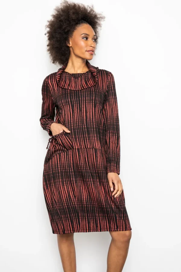 Liv. By Habitat. Graphic Grid Drawstring Dress.