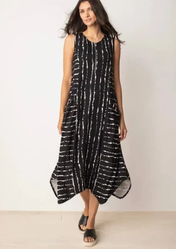 Liv By Habitat. Striped Zip Knit Dress.