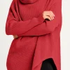 Planet. Pima Cotton Waffle Cowl Sweater.
