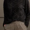 Tribal. Funnel Neck Dolman Top.