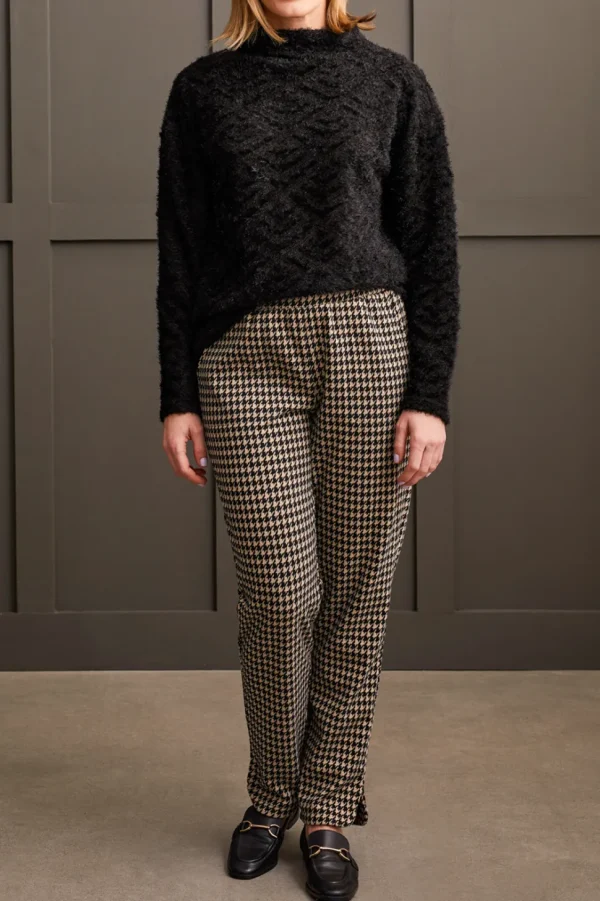 Tribal. Funnel Neck Dolman Top.