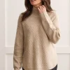 Tribal. Mock Neck Sweater.