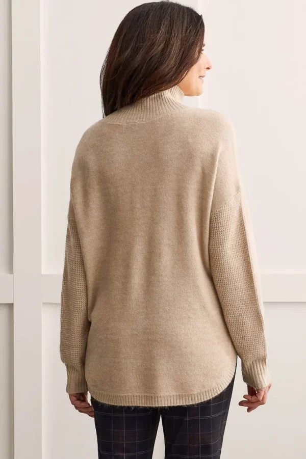 Tribal. Mock Neck Sweater.